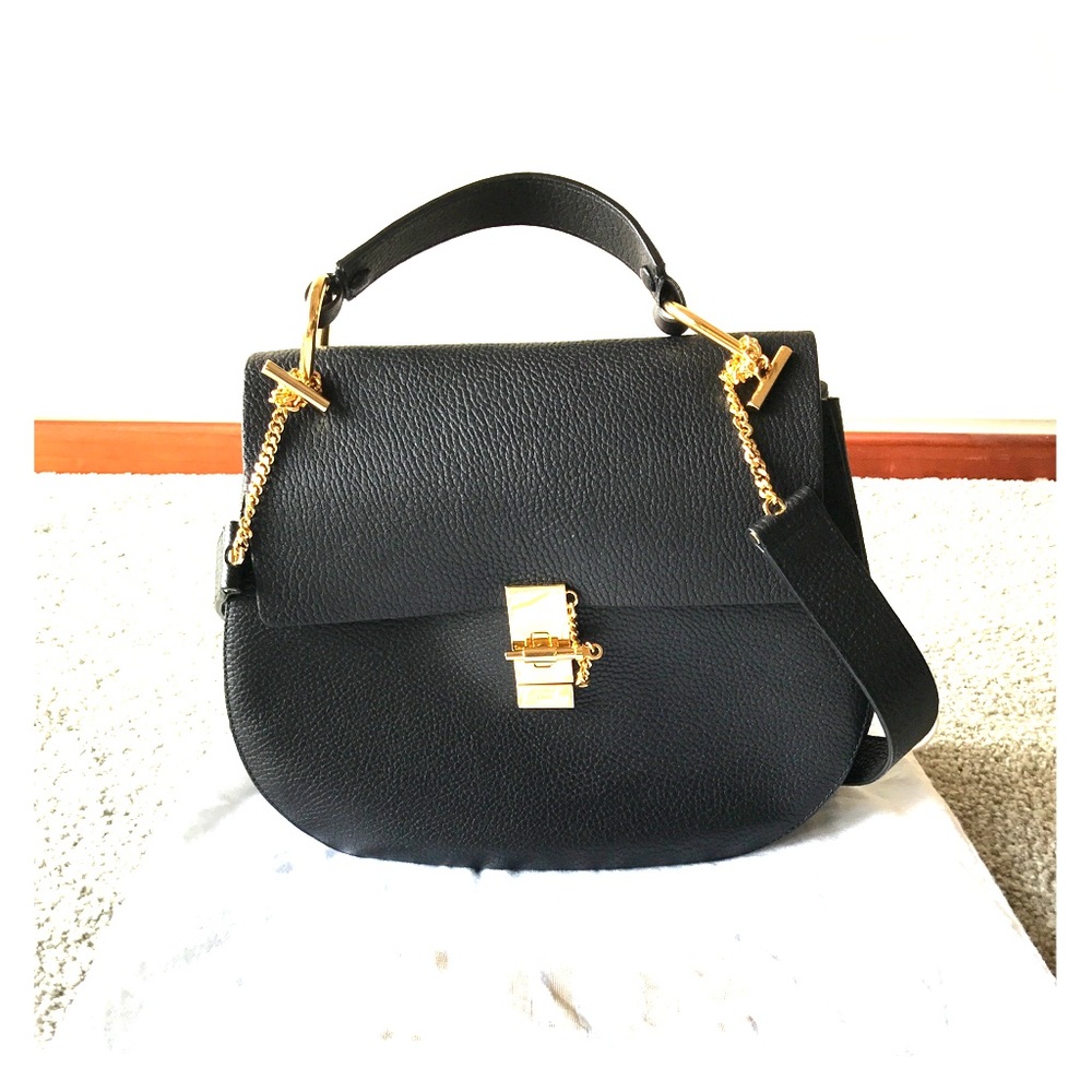 Chloe drew medium grained leather